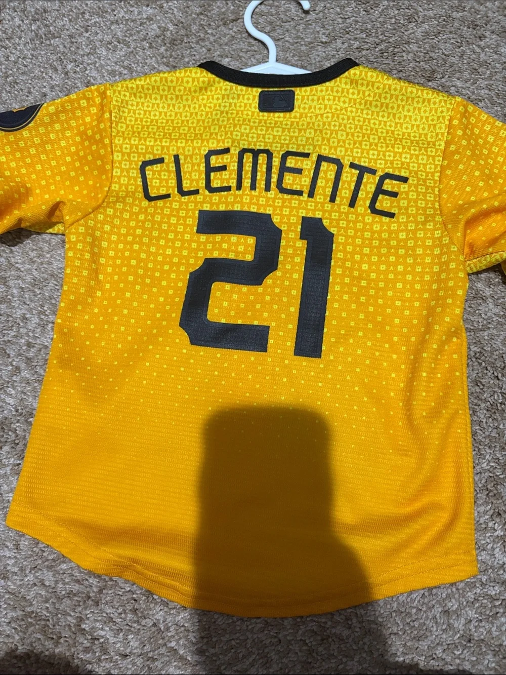 Nike Yellow PGH Kids Button-Front Baseball Jersey
